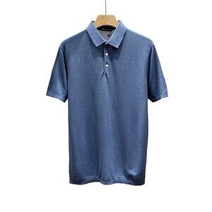 Kiton Blue Casual Polo Shirt